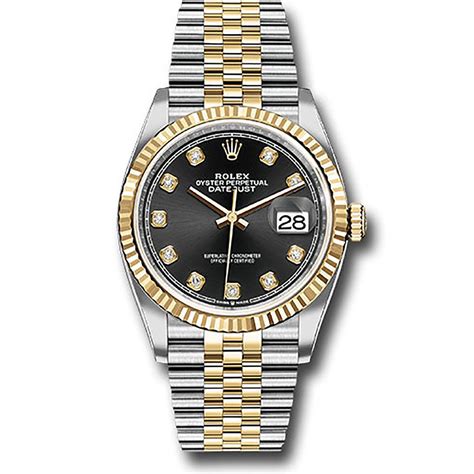 rolex datejust 36mm black